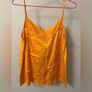 Massimo Dutti Yellow Sleeveless Camisole Top